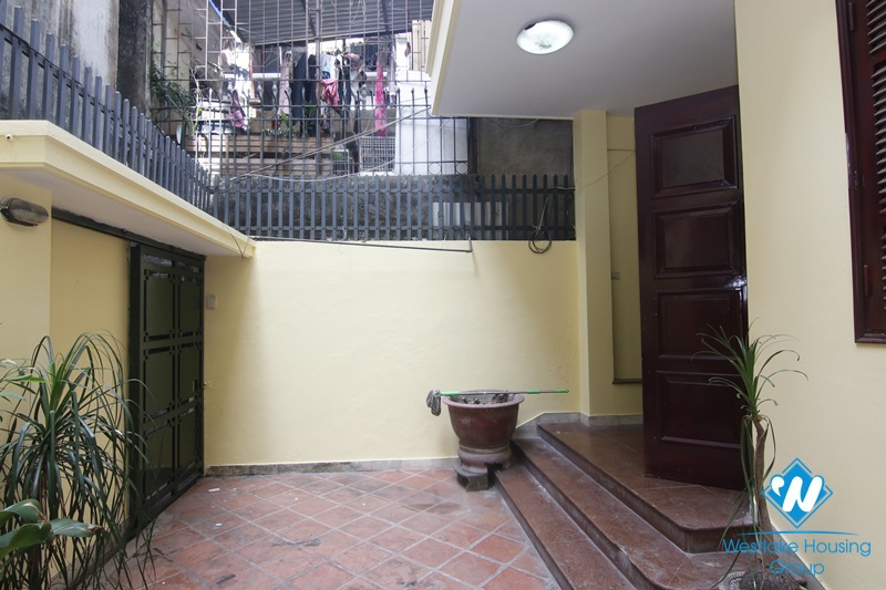 Spacious 3-bedroom house with a nice court yard for rent in Ba Dinh